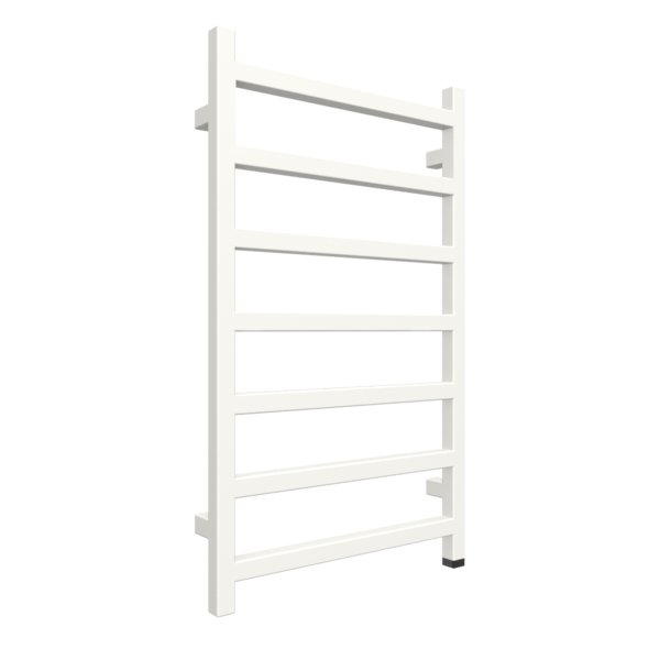 Grzejnik elektryczny TERMA SIMPLE ONE 500 x 840 mm, kolor biały drogowy RAL9016, moc 300 W, podłączenie E8, kabel prosty bez wtyczki 1,5m biały