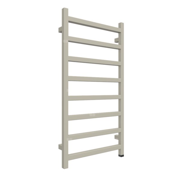 Grzejnik elektryczny TERMA SIMPLE ONE 500 x 960 mm, kolor szary beżowy RAL7032, moc 400 W, podłączenie E8, kabel spiralny z wtyczką