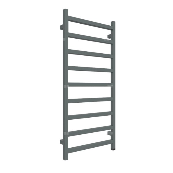 Grzejnik elektryczny TERMA SIMPLE ONE 500 x 1080 mm, kolor metaliczny szary, moc 400 W, podłączenie E1, kabel spiralny z wtyczką 2,5m czarny