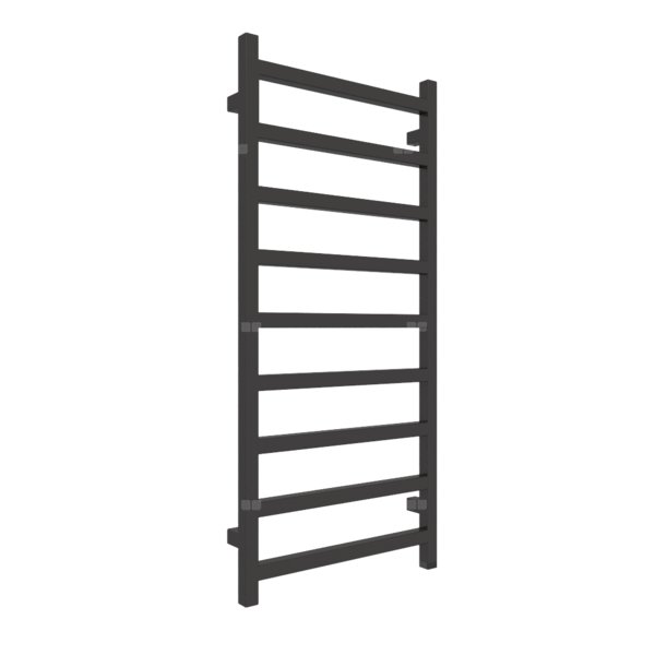 Grzejnik elektryczny TERMA SIMPLE ONE 500 x 1080 mm, kolor heban, moc 400 W, podłączenie E8, kabel spiralny z wtyczką 2,5m czarny