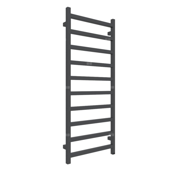 Grzejnik elektryczny TERMA SIMPLE ONE 500 x 1200 mm, kolor szary czarny RAL7021, moc 400 W, podłączenie E1, kabel prosty bez wtyczki 1,5m