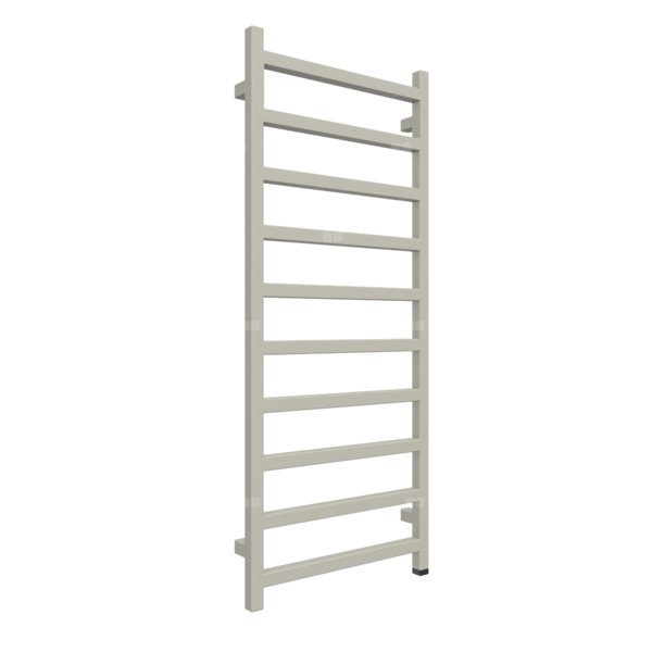 Grzejnik elektryczny TERMA SIMPLE ONE 500 x 1200 mm, kolor metaliczny beż, moc 400 W, podłączenie E8, kabel prosty bez wtyczki 1,5m srebrzysty