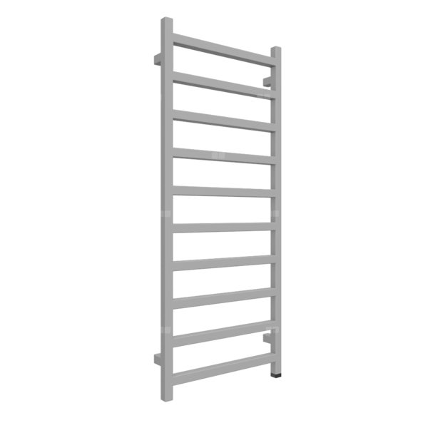 Grzejnik elektryczny TERMA SIMPLE ONE 500 x 1200 mm, kolor diamentowe srebro, moc 400 W, podłączenie E1, kabel spiralny z wtyczką 2,5m srebrzysty