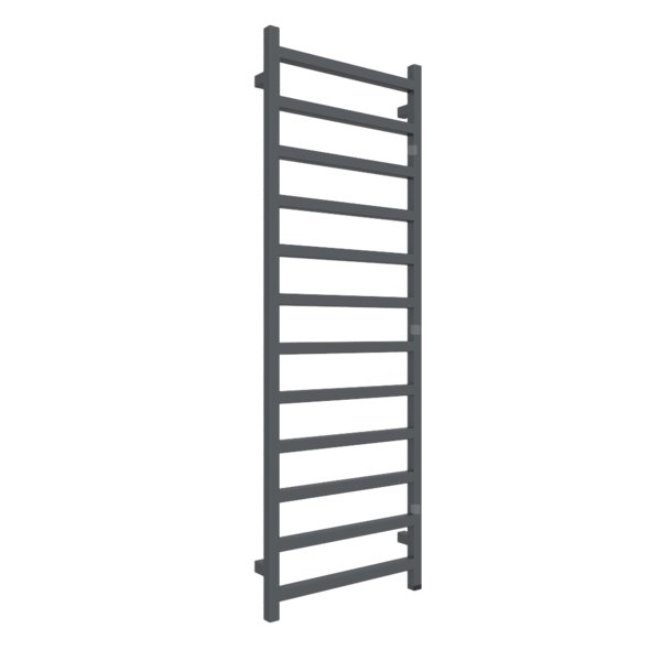 Grzejnik elektryczny TERMA SIMPLE ONE 500 x 1440 mm, kolor czarny anodowy, moc 600 W, podłączenie E8, kabel spiralny z wtyczką 2,5m