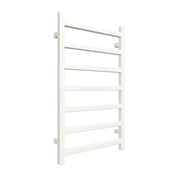 Grzejnik elektryczny TERMA SIMPLE 500 x 840 mm, kolor biały drogowy RAL9016, moc 300 W, podłączenie E1, kabel spiralny z wtyczką