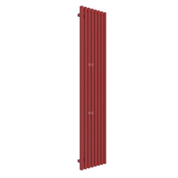 Grzejnik drabinkowy TERMA TRIGA, podłączenie YL, wym. 1900 x 380 mm, kolor czerwony karminowy RAL3002, moc 961W