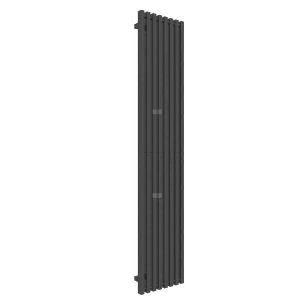 Grzejnik drabinkowy TERMA TRIGA, podłączenie YP, wym. 1900 x 380 mm, kolor metaliczna czerń, moc 961W