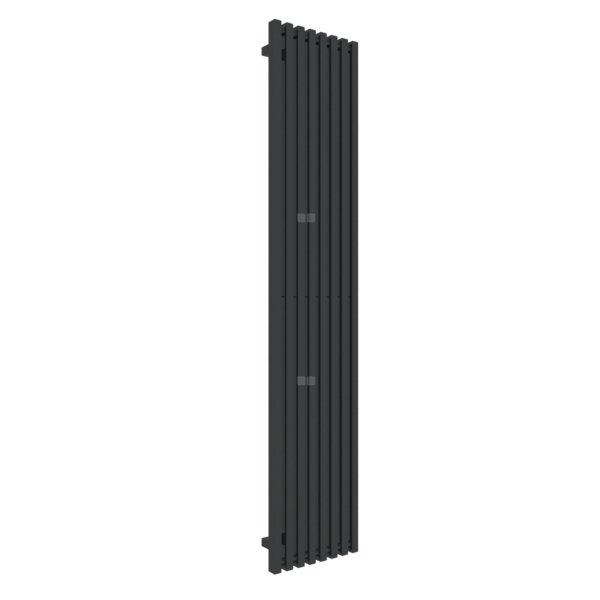 Grzejnik drabinkowy TERMA TRIGA, podłączenie SX, wym. 1900 x 380 mm, kolor czarny jak kruk mat RAL9005, moc 961W
