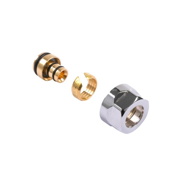 Adapter na alupex CYLINDER, GW 3/4"-fi16x2, Chrom, (A58702B)