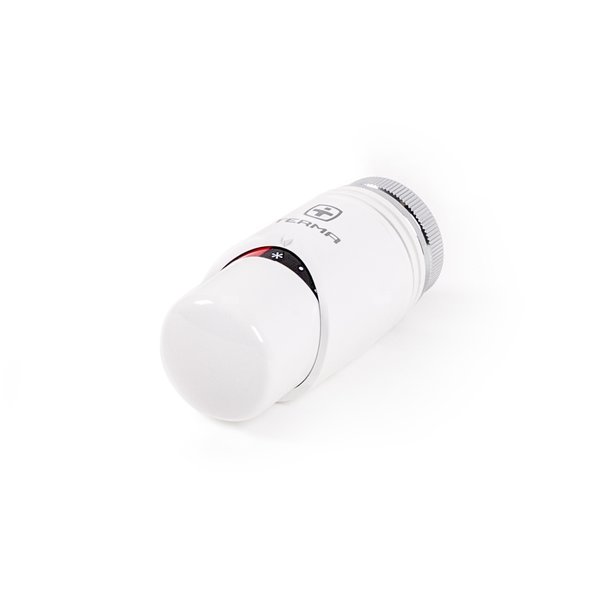 Głowica termostatyczna logo TERMA NOBLE DR, M30x1,5, Biały, (0707007T)