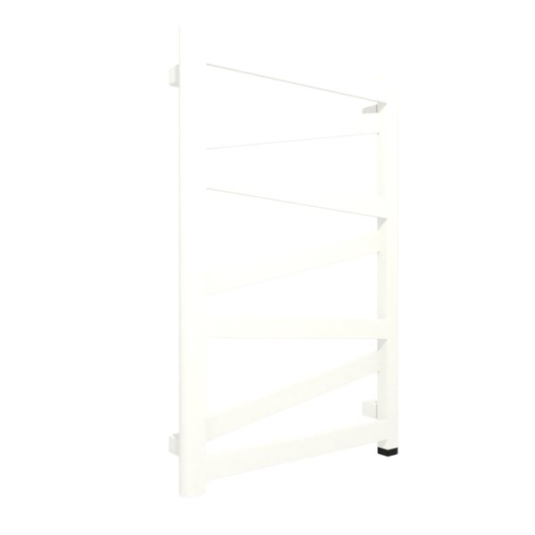 Grzejnik elektryczny TERMA VIPERA ONE 500 x 750 mm, kolor biała ściana, moc 300 W, podłączenie E8, kabel spiralny z wtyczką 2,5m biały