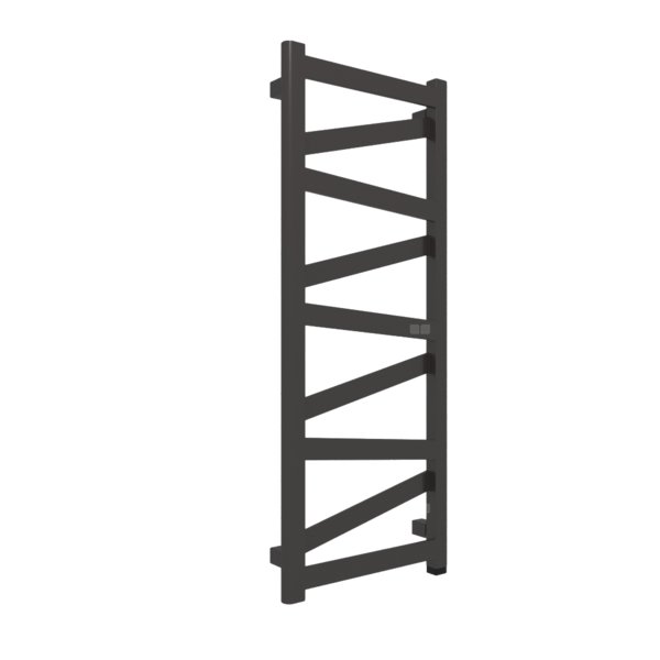 Grzejnik elektryczny TERMA VIPERA ONE 400 x 990 mm, kolor brązowy czarny RAL8022, moc 300 W, podłączenie E1, kabel spiralny z wtyczką 2,5m czarny