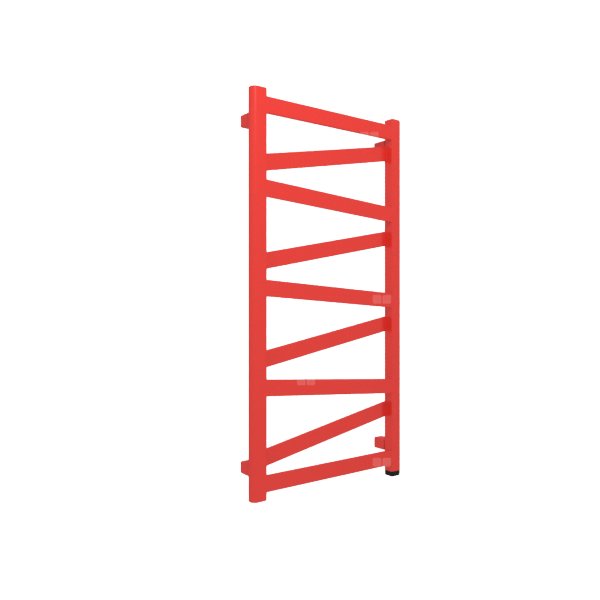 Grzejnik elektryczny TERMA VIPERA ONE 500 x 990 mm, kolor żywa czerwień RAL3028, moc 400 W, podłączenie E8, kabel spiralny z wtyczką 2,5m