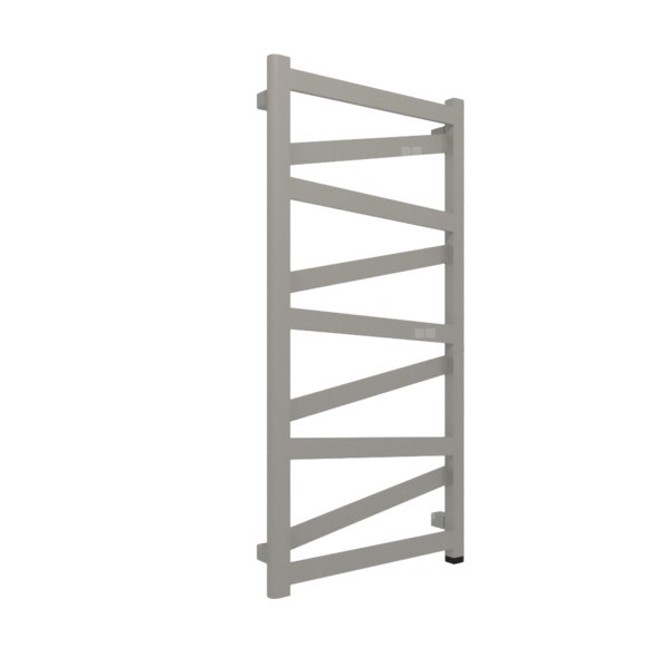 Grzejnik elektryczny TERMA VIPERA ONE 500 x 990 mm, kolor grafit, moc 400 W, podłączenie E8, kabel prosty bez wtyczki 1,5m srebrzysty