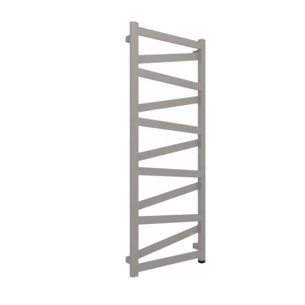 Grzejnik elektryczny TERMA VIPERA ONE 500 x 1230 mm, kolor ciemne aluminium RAL9007, moc 400 W, podłączenie E8, kabel spiralny z wtyczką 2,5m srebrzysty