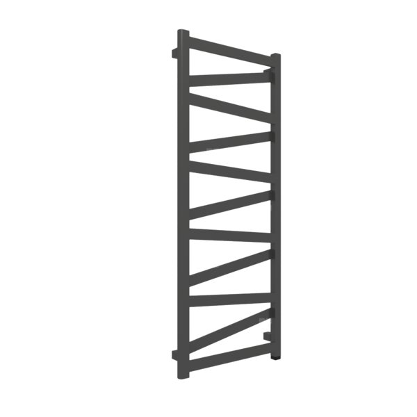 Grzejnik elektryczny TERMA VIPERA ONE 500 x 1230 mm, kolor czarny RAL9017, moc 400 W, podłączenie E8, kabel spiralny z wtyczką 2,5m czarny