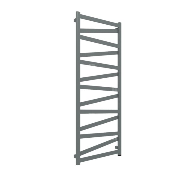 Grzejnik elektryczny TERMA VIPERA ONE 600 x 1470 mm, kolor szary bazaltowy RAL7012, moc 600 W, podłączenie E1, kabel prosty bez wtyczki 1,5m srebrzysty