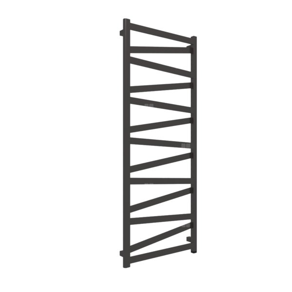 Grzejnik elektryczny TERMA VIPERA ONE 600 x 1470 mm, kolor heban, moc 600 W, podłączenie E1, kabel prosty bez wtyczki 1,5m czarny