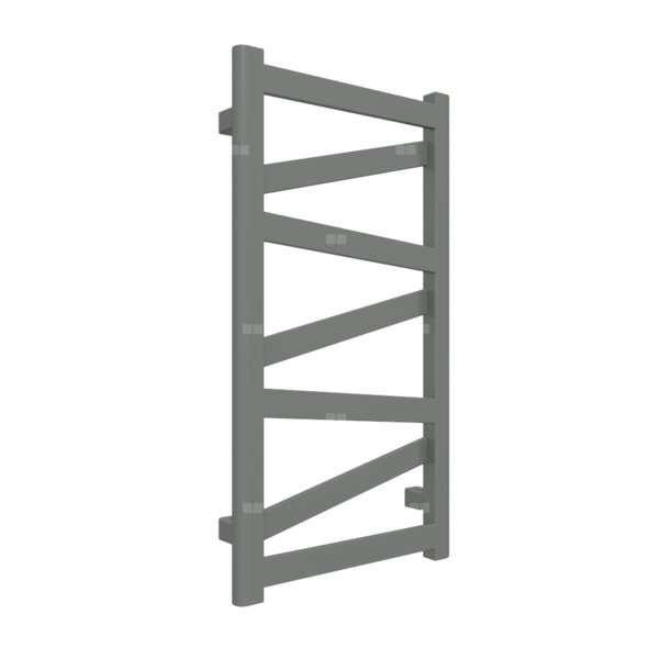 Grzejnik elektryczny TERMA VIPERA 400 x 750 mm, kolor nowoczesna szarość, moc 200 W, podłączenie E1, kabel spiralny z wtyczką