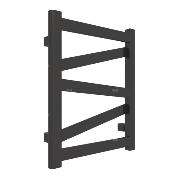 Grzejnik elektryczny TERMA VIPERA 400 x 510 mm, kolor heban, moc 200 W, podłączenie E1, kabel spiralny z wtyczką