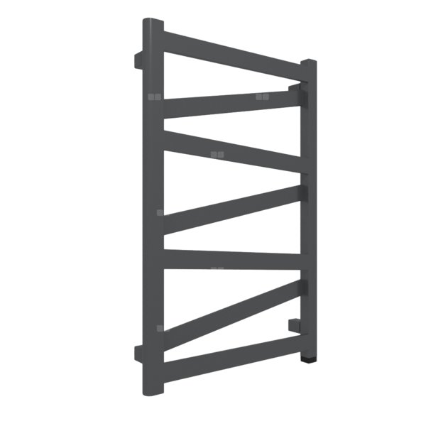 Grzejnik elektryczny TERMA VIPERA ONE 500 x 750 mm, kolor metaliczna czerń, moc 300 W, podłączenie E1, kabel prosty bez wtyczki