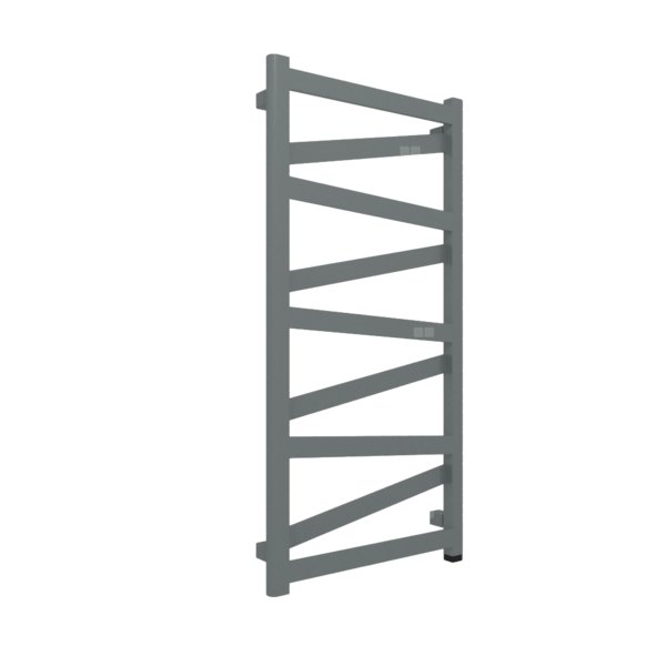 Grzejnik elektryczny TERMA VIPERA ONE 500 x 990 mm, kolor metaliczny szary, moc 400 W, podłączenie E8, kabel spiralny z wtyczką 2,5m