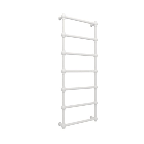 Grzejnik elektryczny TERMA RETRO 504 x 1170 mm, kolor chrom, moc 200 W, podłączenie E8, kabel prosty z wtyczką srebrzysty