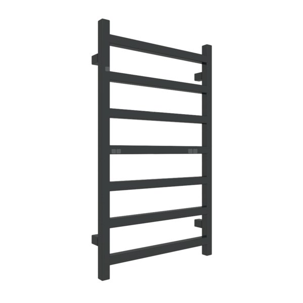 Grzejnik elektryczny TERMA SIMPLE 500 x 840 mm, kolor czarny głęboki mat RAL9005, moc 300 W, podłączenie E1, kabel prosty bez wtyczki z maskownicą