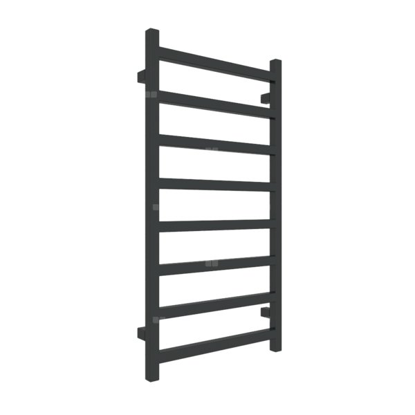 Grzejnik elektryczny TERMA SIMPLE 500 x 960 mm, kolor czarny głęboki mat RAL9005, moc 400 W, podłączenie E1, kabel prosty