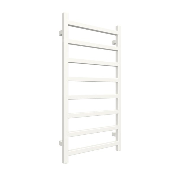 Grzejnik elektryczny TERMA SIMPLE 500 x 960 mm, kolor biały soft RAL9016, moc 400 W, podłączenie E1, kabel prosty bez wtyczki z maskownicą złocisty