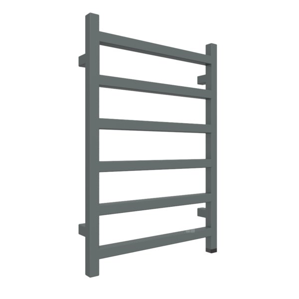 Grzejnik elektryczny TERMA SIMPLE ONE 500 x 720 mm, kolor metaliczny szary, moc 300 W, podłączenie E8, kabel prosty bez wtyczki 1,5m czarny