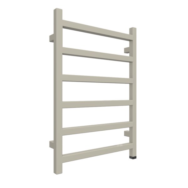 Grzejnik elektryczny TERMA SIMPLE ONE 500 x 720 mm, kolor szary beżowy RAL7032, moc 300 W, podłączenie E8, kabel spiralny z wtyczką 2,5m srebrzysty