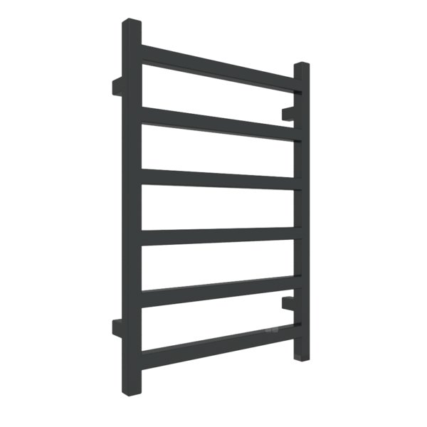 Grzejnik elektryczny TERMA SIMPLE ONE 500 x 720 mm, kolor czarny jak kruk RAL9005, moc 300 W, podłączenie E1, kabel spiralny z wtyczką 2,5m czarny