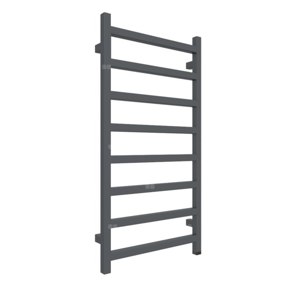 Grzejnik elektryczny TERMA SIMPLE ONE 500 x 960 mm, kolor czarny anodowy, moc 400 W, podłączenie E8, kabel prosty bez wtyczki 1,5m