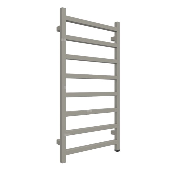 Grzejnik elektryczny TERMA SIMPLE ONE 500 x 960 mm, kolor szary kamienie RAL7030, moc 400 W, podłączenie E8, kabel prosty bez wtyczki 1,5m srebrzysty