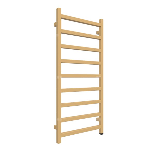 Grzejnik elektryczny TERMA SIMPLE ONE 500 x 1080 mm, kolor złoty połysk, moc 400 W, podłączenie E8, kabel prosty bez wtyczki 1,5m