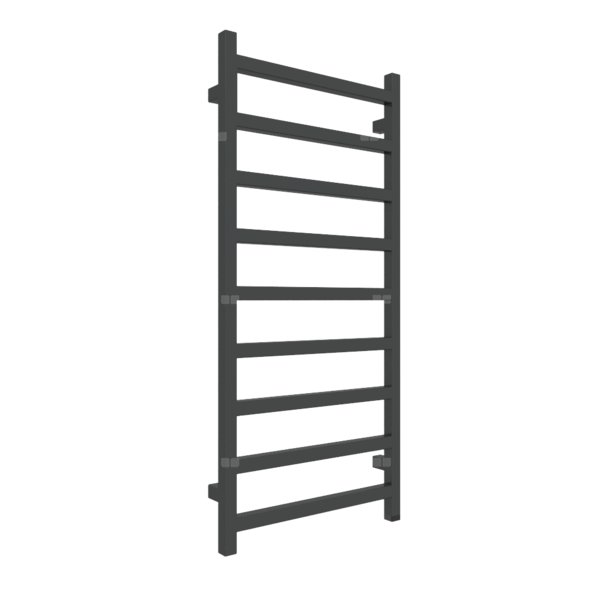 Grzejnik elektryczny TERMA SIMPLE ONE 500 x 1080 mm, kolor czarny RAL9011, moc 400 W, podłączenie E8, kabel prosty bez wtyczki