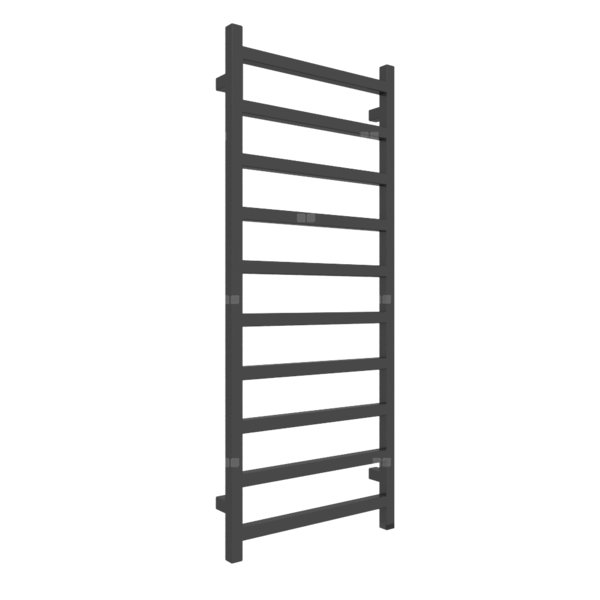 Grzejnik elektryczny TERMA SIMPLE ONE 500 x 1200 mm, kolor czarny sygnałowy RAL9004, moc 400 W, podłączenie E8, kabel prosty bez wtyczki 1,5m czarny