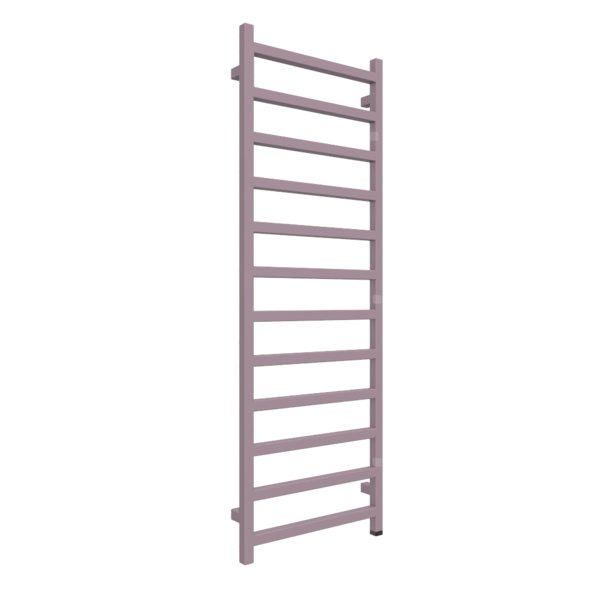 Grzejnik elektryczny TERMA SIMPLE ONE 500 x 1440 mm, kolor fioletowy pastelowy RAL4009, moc 600 W, podłączenie E1, kabel prosty bez wtyczki 1,5m srebrzysty