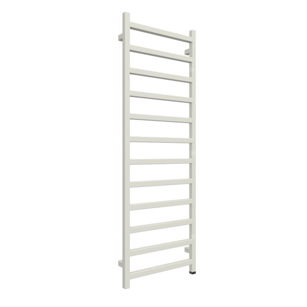 Grzejnik elektryczny TERMA SIMPLE ONE 500 x 1440 mm, kolor biało-szary RAL9002, moc 600 W, podłączenie E8, kabel prosty z wtyczką 1,5m biały