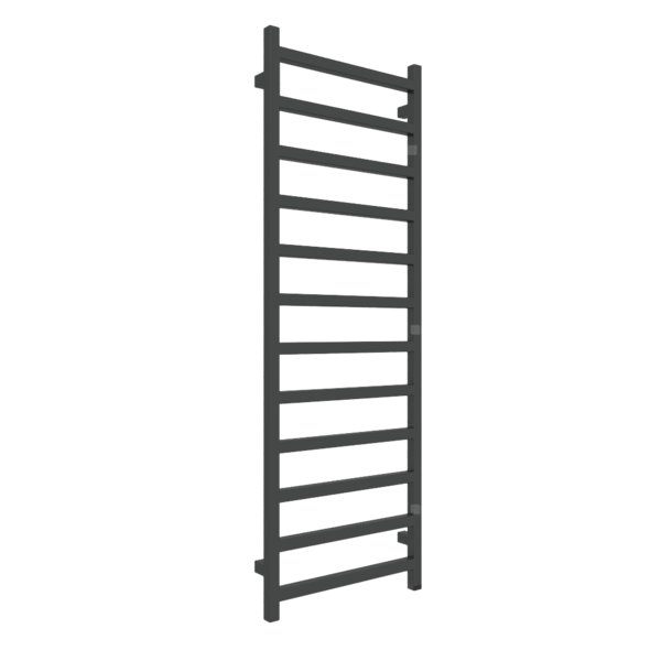 Grzejnik elektryczny TERMA SIMPLE ONE 500 x 1440 mm, kolor czarny RAL9011, moc 600 W, podłączenie E8, kabel prosty bez wtyczki 1,5m czarny