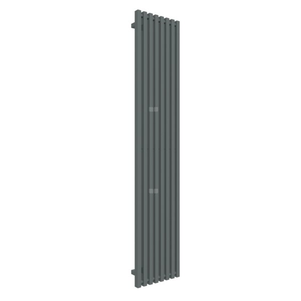 Grzejnik drabinkowy TERMA TRIGA, podłączenie YL, wym. 1900 x 380 mm, kolor metaliczny szary, moc 961W