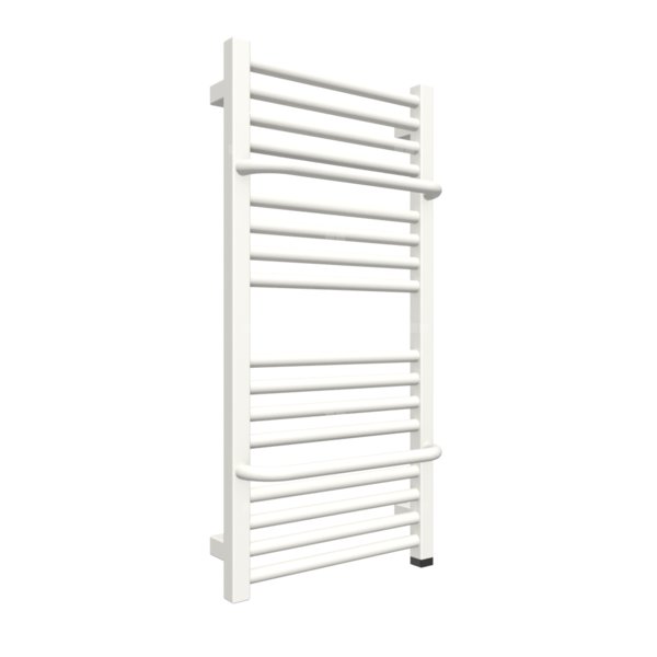 Grzejnik elektryczny TERMA LIMA ONE 400 x 820 mm, kolor biały drogowy RAL9016, moc 300 W, podłączenie E8, kabel spiralny z wtyczka 2,5m biały