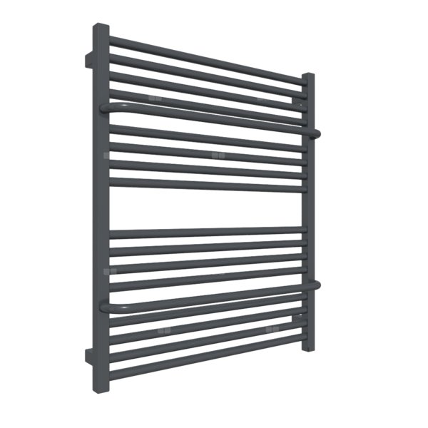 Grzejnik elektryczny TERMA LIMA ONE 700 x 820 mm, kolor szary antracytowy RAL7016, moc 600 W, podłączenie E8, kabel spiralny z wtyczką 2,5m czarny