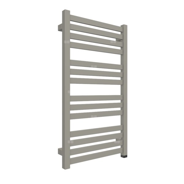 Grzejnik elektryczny TERMA MARLIN ONE 430 x 780 mm, kolor metaliczny kamień, moc 300 W, podłączenie E1, kabel spiralny z wtyczka 2,5m srebrzysty