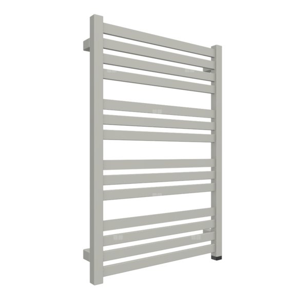 Grzejnik elektryczny TERMA MARLIN ONE 530 x 780 mm, kolor srebrny połysk, moc 400 W, podłączenie E8, kabel prosty bez wtyczki 1,5m