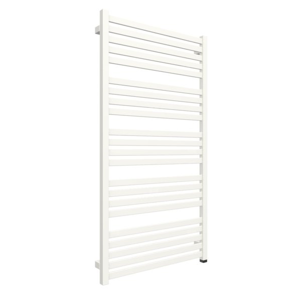 Grzejnik elektryczny TERMA MARLIN ONE 630 x 1185 mm, kolor biały drogowy RAL9016, moc 800 W, podłączenie E1, kabel spiralny z wtyczką 2,5m biały