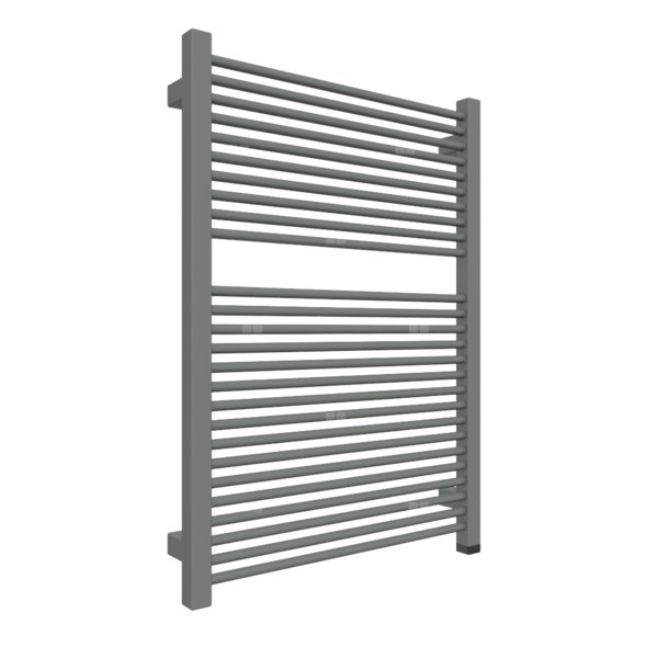 Grzejnik elektryczny TERMA MIKE ONE 530 x 735 mm, kolor nowoczesna szarość, moc 400 W, podłączenie E8, kabel prosty bez wtyczki 1,5m srebrzysty