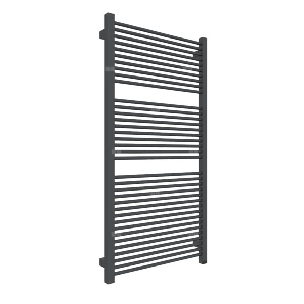 Grzejnik elektryczny TERMA MIKE ONE 530 x 1035 mm, kolor metaliczna czerń, moc 600 W, podłączenie E8, kabel spiralny z wtyczką 2,5m