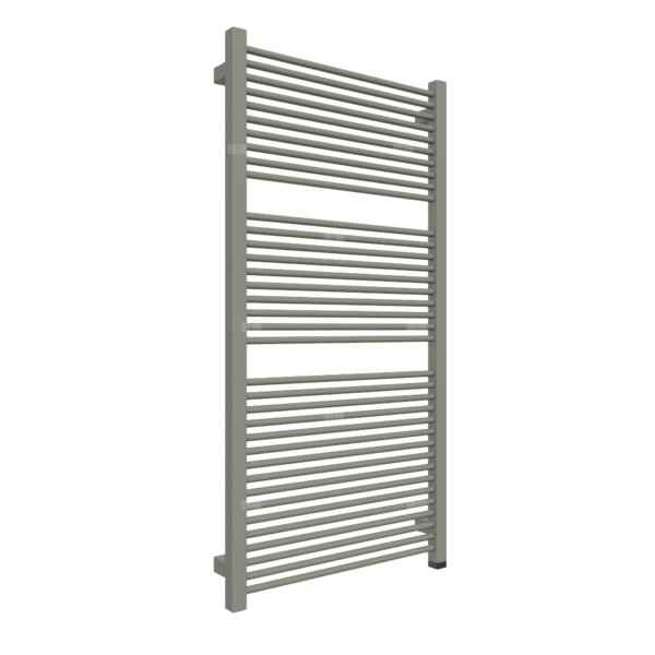 Grzejnik elektryczny TERMA MIKE ONE 530 x 1035 mm, kolor szary cementowy RAL7033, moc 600 W, podłączenie E1, kabel prosty bez wtyczki 1,5m srebrzysty